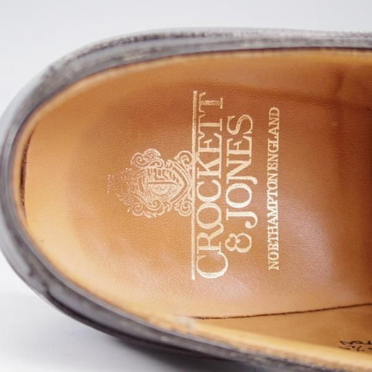 極美品★クロケット&ジョーンズ 6.5E【定価￥121,000-★モールトン/MORETON/リッジウェイソール仕様】292ラスト/黒/Crockett&Jones★k625