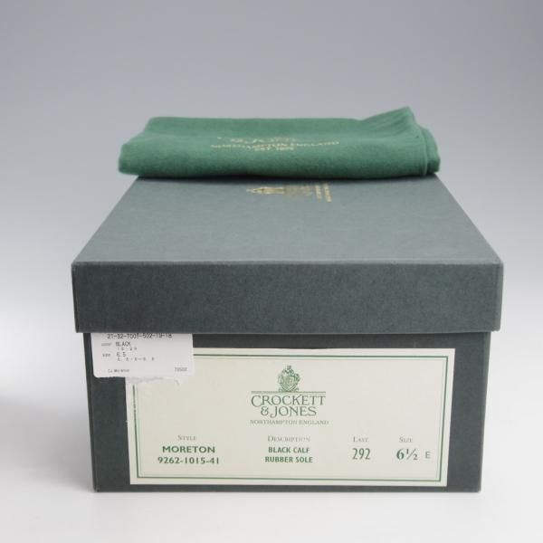 極美品★クロケット&ジョーンズ 6.5E【定価￥121,000-★モールトン/MORETON/リッジウェイソール仕様】292ラスト/黒/Crockett&Jones★k625