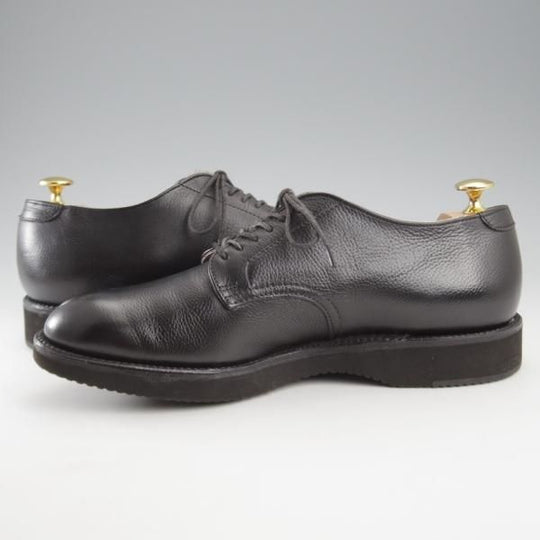 極美品★オールデン 7D【現行定価13万円以上★(米)MOULDED SHOE別注/モディファイドラスト仕様】プレーントゥ/53396/黒/ALDEN★k626