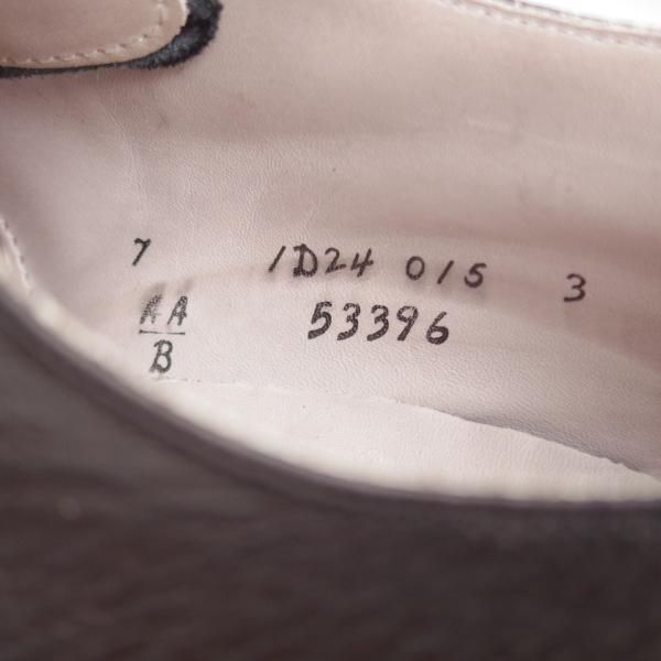 極美品★オールデン 7D【現行定価13万円以上★(米)MOULDED SHOE別注/モディファイドラスト仕様】プレーントゥ/53396/黒/ALDEN★k626