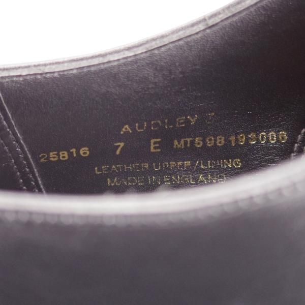 極美品★クロケット&ジョーンズ 7E【定価￥132,000-★AUDLEY 3/オードリー】ハンドグレードライン/367ラスト/黒/Crockett&Jones★k627
