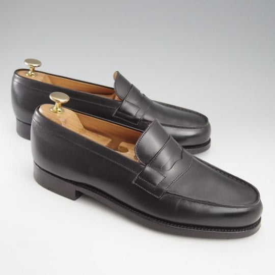 極美品★J.M.ウエストン 5.5C【現行定価￥137,500-★180/コインローファー】41ラスト/ボックスカーフ/黒/Weston/ウェストン★k628
