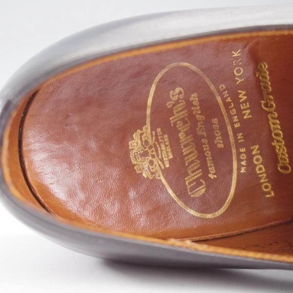 ★チャーチ 8F【貴重★2都市ロゴ(〜70's)/旧チャーチ/CONSUL】73ラスト/コンサル/ストレートチップ/黒/メンズ/Church's★k630