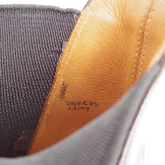 ★エドワードグリーン 7.5E【現行定価￥253,000-★NEWMARKET/88ラスト】旧ロゴ/ニューマーケット/サイドゴアブーツ/黒/EDWARD GREEN★k631
