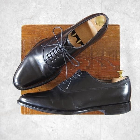 ★シェットランドフォックス SIZE 7【★プレーントゥ/528F】カーフ/黒/メンズ/SHETLAND FOX★k633