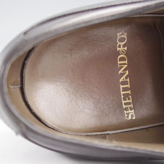 ★シェットランドフォックス SIZE 7【★プレーントゥ/528F】カーフ/黒/メンズ/SHETLAND FOX★k633