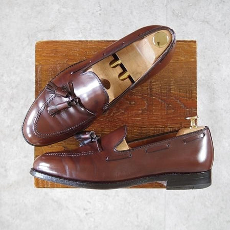 ★オールデン 8E【現行定価13万円程度★タッセルローファー/560】アバディーンラスト/カーフ/茶/メンズ/ALDEN★k634