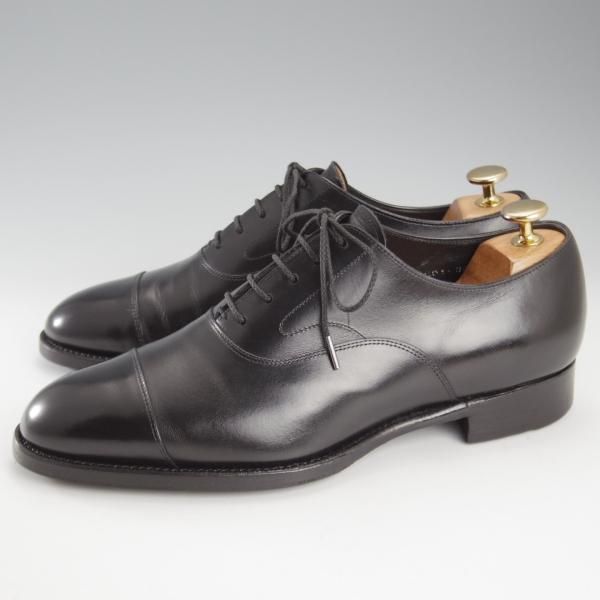 極上★三陽山長 SIZE 7【定価￥91,300-★友二郎/R2010ラスト】ストレートチップ/カーフ/黒/メンズ/TOMOJIRO/Sanyo Yamacho★k635