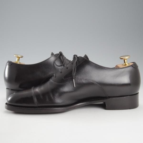 極上★三陽山長 SIZE 7【定価￥91,300-★友二郎/R2010ラスト】ストレートチップ/カーフ/黒/メンズ/TOMOJIRO/Sanyo Yamacho★k635