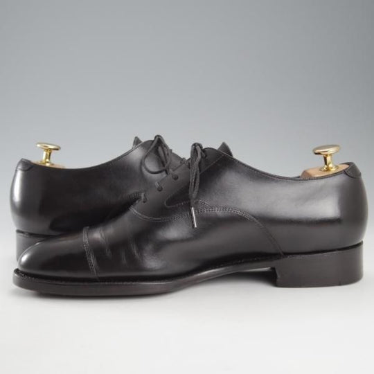極上★三陽山長 SIZE 7【定価￥91,300-★友二郎/R2010ラスト】ストレートチップ/カーフ/黒/メンズ/TOMOJIRO/Sanyo Yamacho★k635