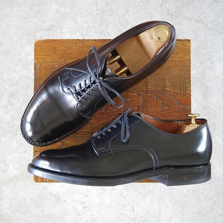 美品★オールデン 8D【定価￥182,600-★コードバン仕様/モディファイドラスト】53511/プレーントゥ/黒/メンズ/ALDEN★k636