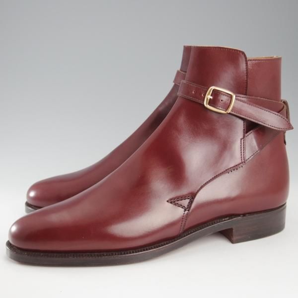 未使用★クロケット&ジョーンズ 7.5E【デッドストック品★(英)ポールセンスコーン別注/ジョッパーブーツ】赤茶/Crockett&Jones★k637