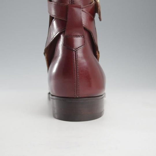 未使用★クロケット&ジョーンズ 7.5E【デッドストック品★(英)ポールセンスコーン別注/ジョッパーブーツ】赤茶/Crockett&Jones★k637