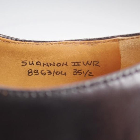 極美品★チャーチ(レディース) SIZE 35.5【定価￥160,600-★シャノン/SHANNON 2WR】プレーントゥ/黒/Church's★k638