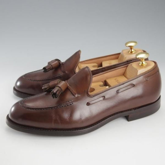 極美品★クロケット&ジョーンズ 5.5E【定価￥99,000-★CAVENDISH 2/キャベンディッシュ】タッセルローファー/濃茶/Crockett&Jones★k640