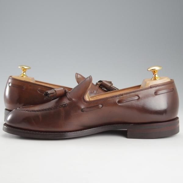 極美品★クロケット&ジョーンズ 5.5E【定価￥99,000-★CAVENDISH 2/キャベンディッシュ】タッセルローファー/濃茶/Crockett&Jones★k640
