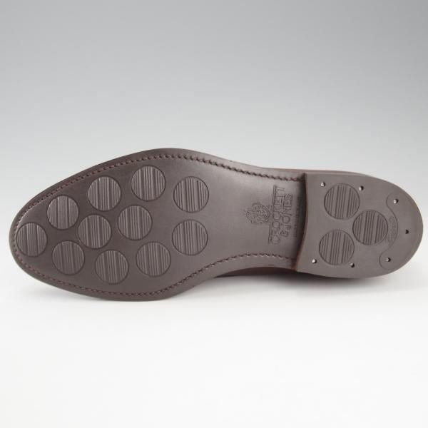 極美品★クロケット&ジョーンズ 5.5E【定価￥99,000-★CAVENDISH 2/キャベンディッシュ】タッセルローファー/濃茶/Crockett&Jones★k640