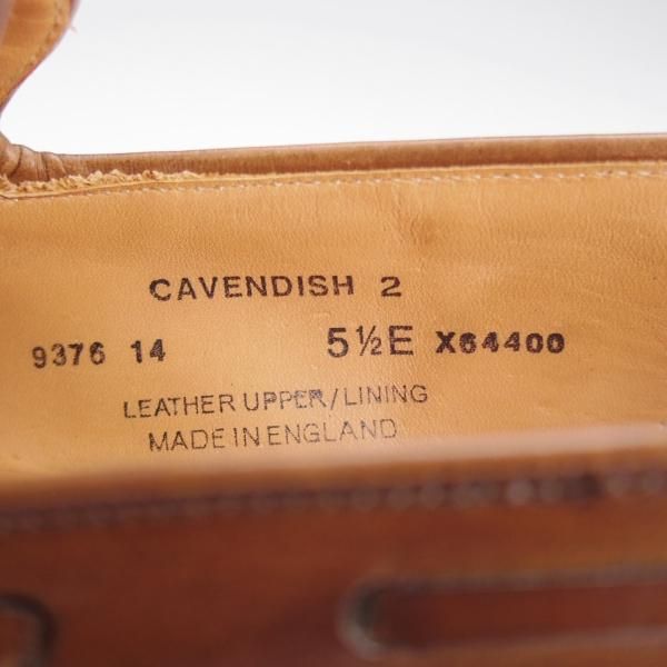 極美品★クロケット&ジョーンズ 5.5E【定価￥99,000-★CAVENDISH 2/キャベンディッシュ】タッセルローファー/濃茶/Crockett&Jones★k640