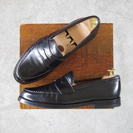 ★オールデン 7D【現行定価13万円程度★BEAMS PLUS別注/ビームス/99861】ヴァンラスト/コインローファー/カーフ/黒/メンズ/ALDEN★k642