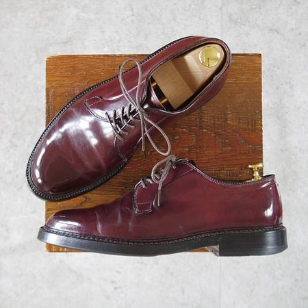 ★オールデン 6E【定価￥184,800-★コードバン仕様/990】バリーラスト/プレーントゥ/#8/バーガンディー/赤茶/メンズ/ALDEN★k643