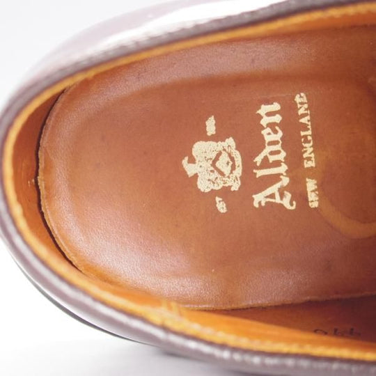 ★オールデン 6E【定価￥184,800-★コードバン仕様/990】バリーラスト/プレーントゥ/#8/バーガンディー/赤茶/メンズ/ALDEN★k643