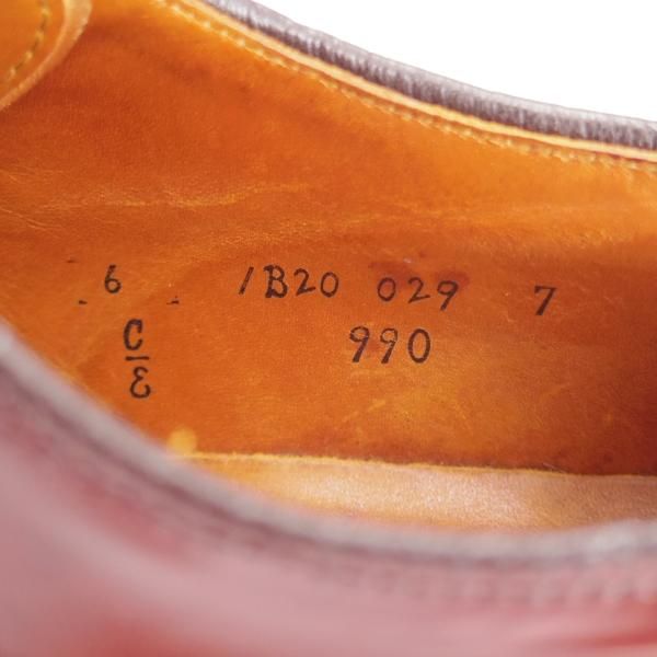 ★オールデン 6E【定価￥184,800-★コードバン仕様/990】バリーラスト/プレーントゥ/#8/バーガンディー/赤茶/メンズ/ALDEN★k643