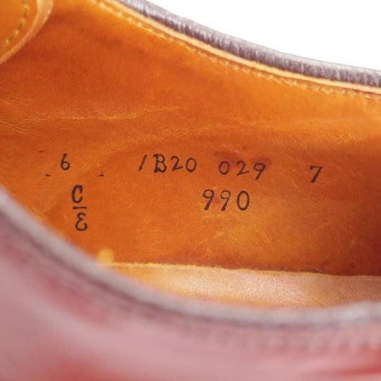 ★オールデン 6E【定価￥184,800-★コードバン仕様/990】バリーラスト/プレーントゥ/#8/バーガンディー/赤茶/メンズ/ALDEN★k643