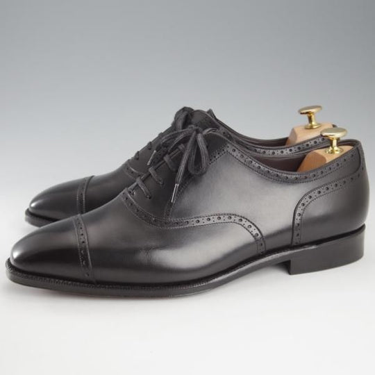 ほぼ未使用★RAYMAR/レイマー SIZE 9.5【定価￥33,500-★(仏)アノネイ社のボカルカーフ/Letty】クォーターブローグ/黒/メンズ★k645