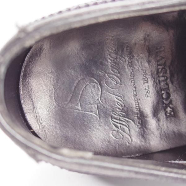 美品★(英)アルフレッド・サージェント 7F【上級★エクスクルーシブライン/HERRICK】109ラスト/セミブローグ/黒/ALFRED SARGENT★k646