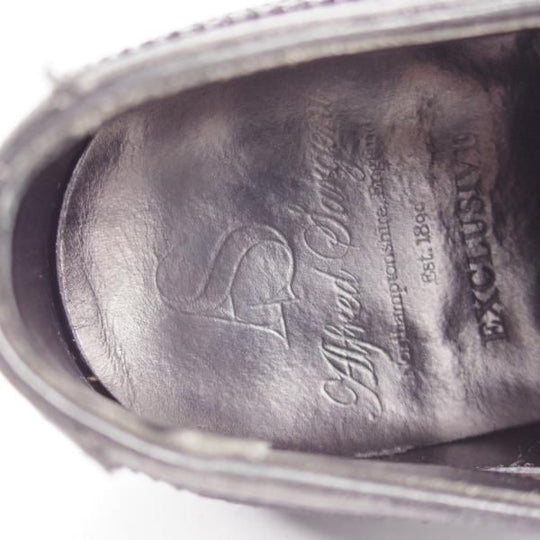 美品★(英)アルフレッド・サージェント 7F【上級★エクスクルーシブライン/HERRICK】109ラスト/セミブローグ/黒/ALFRED SARGENT★k646