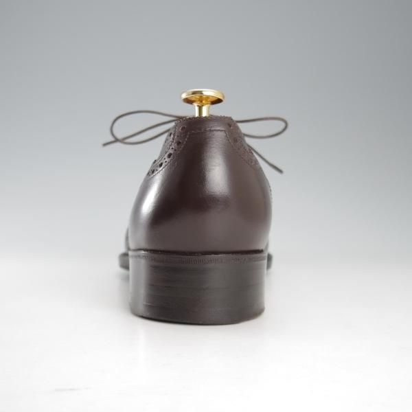 ★浅草コブラー UK7程度【注文価格20万円以上★純正ツリー付/フルハンドメイド】フルブローグ/濃茶/The Asakusa Cobbler★k648