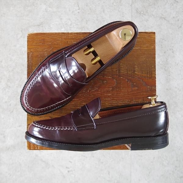 極上★オールデン 6.5D【現行定価18万円程度★コードバン仕様/986】ヴァンラスト/バンラスト/赤茶/コインローファー/メンズ/ALDEN★k649