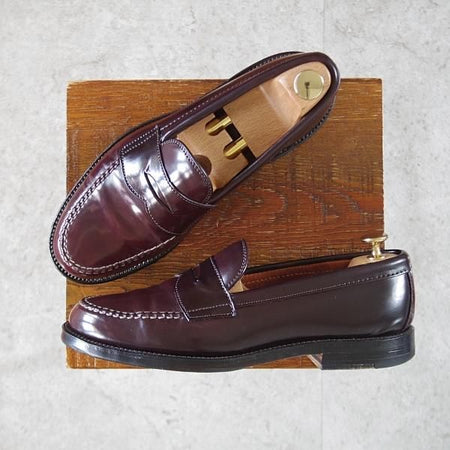 極上★オールデン 6.5D【現行定価18万円程度★コードバン仕様/986】ヴァンラスト/バンラスト/赤茶/コインローファー/メンズ/ALDEN★k649