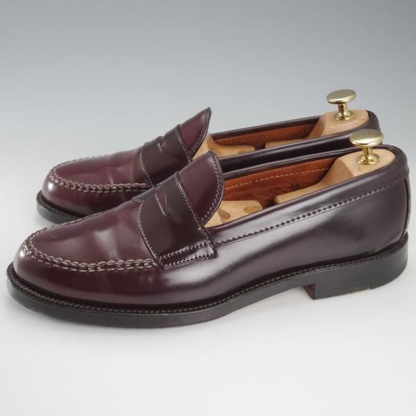 極上★オールデン 6.5D【現行定価18万円程度★コードバン仕様/986】ヴァンラスト/バンラスト/赤茶/コインローファー/メンズ/ALDEN★k649