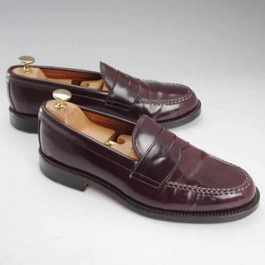 極上★オールデン 6.5D【現行定価18万円程度★コードバン仕様/986】ヴァンラスト/バンラスト/赤茶/コインローファー/メンズ/ALDEN★k649