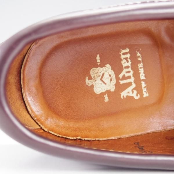 極上★オールデン 6.5D【現行定価18万円程度★コードバン仕様/986】ヴァンラスト/バンラスト/赤茶/コインローファー/メンズ/ALDEN★k649