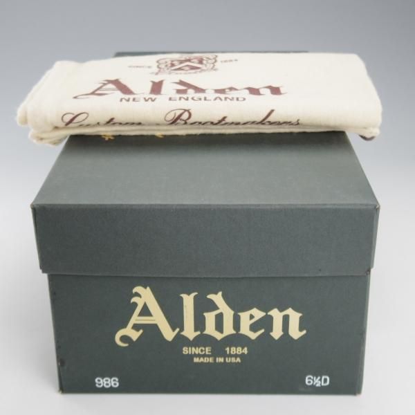 極上★オールデン 6.5D【現行定価18万円程度★コードバン仕様/986】ヴァンラスト/バンラスト/赤茶/コインローファー/メンズ/ALDEN★k649