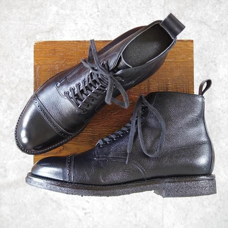 極美品★オールデン 7.5D【現行定価13万円以上★モディファイドラスト仕様/41817H】レースアップブーツ/アルパインカーフ/黒/ALDEN★k651