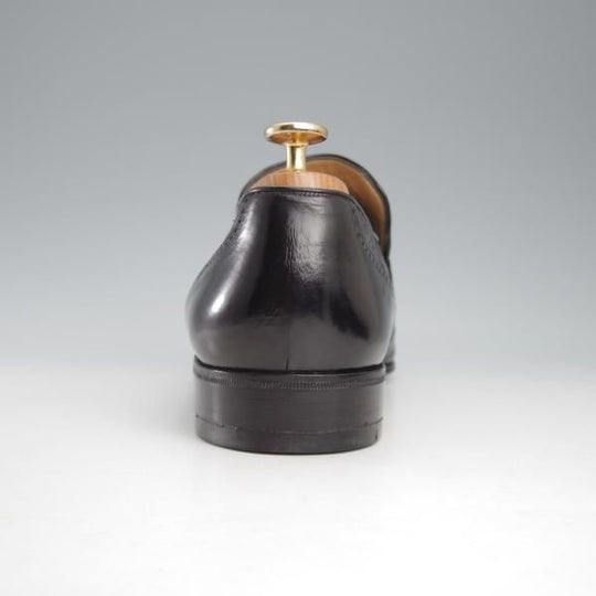 未使用★(伊)アルティオリ SIZE 8【高額★リザード革×カンガルー革/センターエラステック】ローファー/スリッポン/黒/メンズ/ARTIOLI★k652