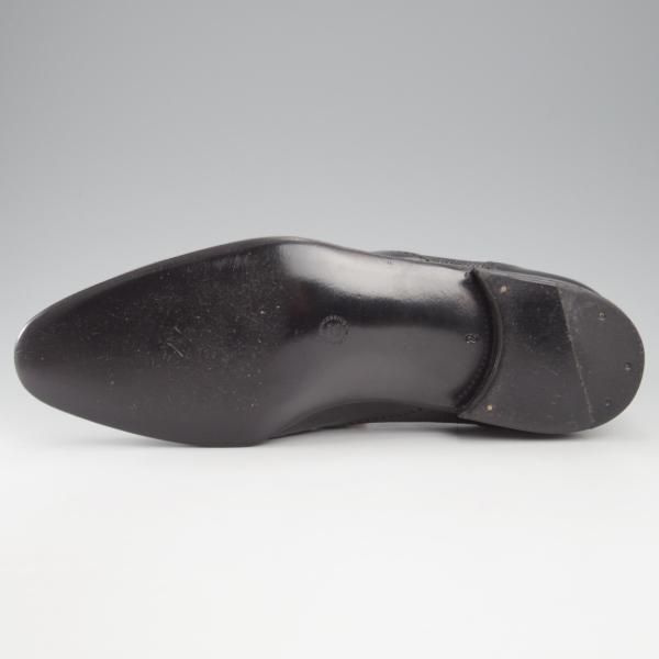 未使用★(伊)アルティオリ SIZE 8【高額★リザード革×カンガルー革/センターエラステック】ローファー/スリッポン/黒/メンズ/ARTIOLI★k652