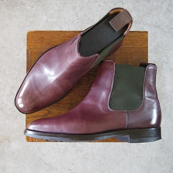 【保存袋付・ポールスミス別注】CHEANEY チーニー レザーチャッカブーツ チーニー別注ポールスミス短靴