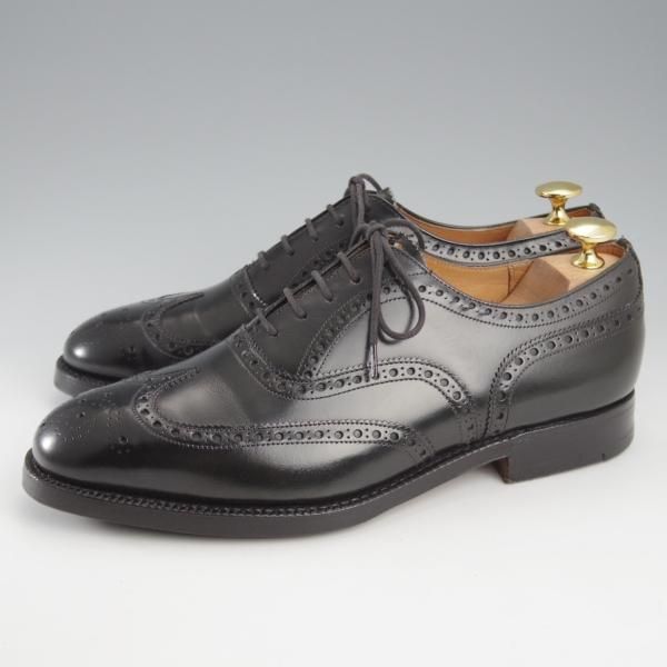 極上★チャーチ 60F/UK6【旧チャーチ★73ラスト/CULLEN】フルブローグ/アパルーサカーフ/黒/メンズ/Church's★k656