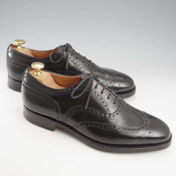 極上★チャーチ 60F/UK6【旧チャーチ★73ラスト/CULLEN】フルブローグ/アパルーサカーフ/黒/メンズ/Church's★k656