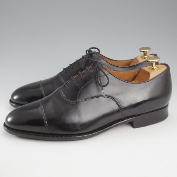 美品★チャーチ 80F/UK8【旧チャーチ★3都市ロゴ時代のストレートチップ/DELEGATE/黒】84ラスト/信濃屋別注/カーフ/Church's★k657