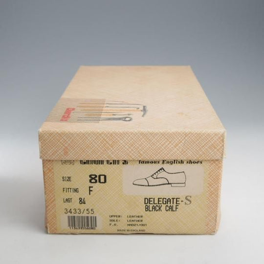 美品★チャーチ 80F/UK8【旧チャーチ★3都市ロゴ時代のストレートチップ/DELEGATE/黒】84ラスト/信濃屋別注/カーフ/Church's★k657