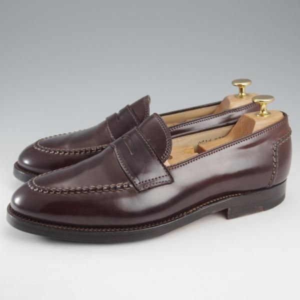 極上★オールデン 8D【現行定価18万円程度★コードバン仕様/5770】コインローファー/バーガンディー/#8/赤茶/メンズ/ALDEN★k658