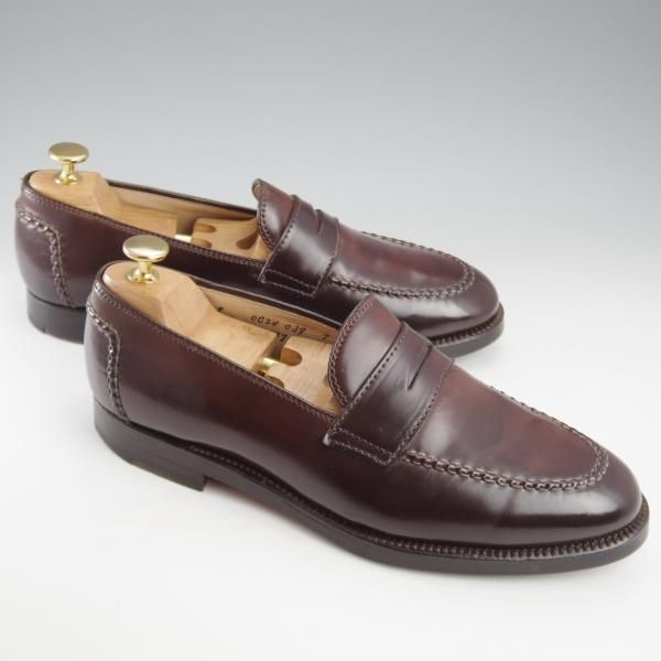 極上★オールデン 8D【現行定価18万円程度★コードバン仕様/5770】コインローファー/バーガンディー/#8/赤茶/メンズ/ALDEN★k658