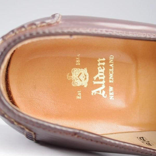 極上★オールデン 8D【現行定価18万円程度★コードバン仕様/5770】コインローファー/バーガンディー/#8/赤茶/メンズ/ALDEN★k658