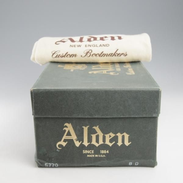 極上★オールデン 8D【現行定価18万円程度★コードバン仕様/5770】コインローファー/バーガンディー/#8/赤茶/メンズ/ALDEN★k658