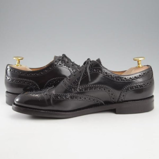 極上★チャーチ(レディース) SIZE 37.5【定価￥176,000-★バーウッド/BURWOOD WG】ポリッシュドバインダーカーフ/黒/Church's★k659
